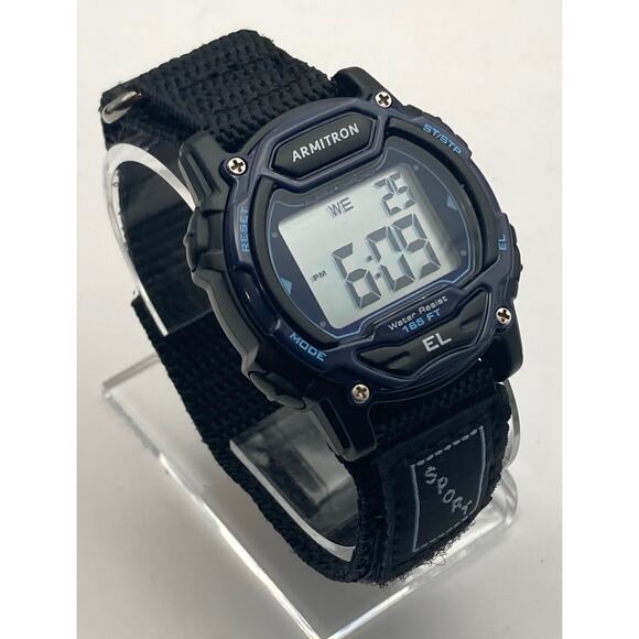 Armitron EL Pro Sports Men Multifunction Sorts Digital Watch 39mm Timer WR 165ft - Picture 4 of 8